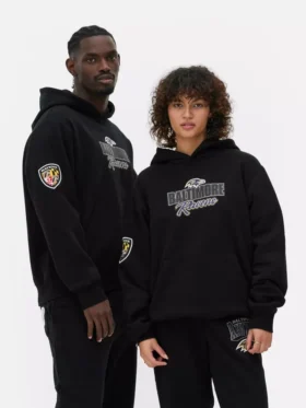 Φούτερ με κουκούλα και τύπωμα των Baltimore Ravens της NFL
