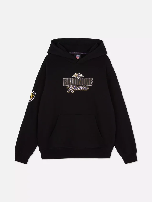 Φούτερ με κουκούλα και τύπωμα των Baltimore Ravens της NFL