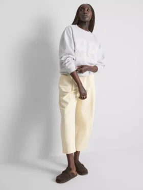 Φούτερ με λουλούδια σε μικρό μέγεθος, oversized, 98