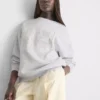 Φούτερ με λουλούδια σε μικρό μέγεθος, oversized, 98