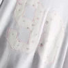 Φούτερ με λουλούδια σε μικρό μέγεθος, oversized, 98