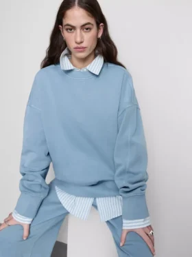 Φούτερ Oversized με χαλαρούς ώμους