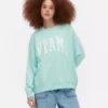 Φούτερ oversized με γράμματα «Miami»