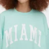 Φούτερ oversized με γράμματα «Miami»