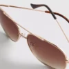 Γυαλιά ηλίου τύπου «aviator» με φιμέ φακούς