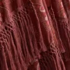 Κάπα με κρόσσια σε μοτίβο Paisley