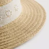 Καπέλο με υφαντό μοτίβο Broderie anglaise
