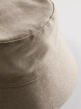 Καπέλο τύπου «bucket» από μείγμα λινού