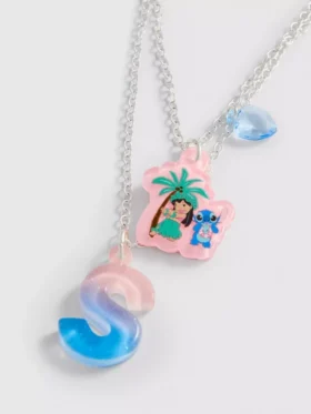 Κολιέ με μενταγιόν με τα αρχικά του Stitch της Disney