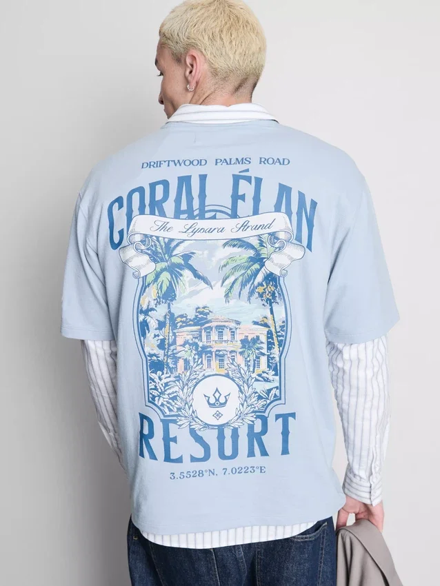 Κοντοσορτς μπλουζάκι Coral Resort