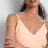 Κορμάκι με λουράκια και V-neck