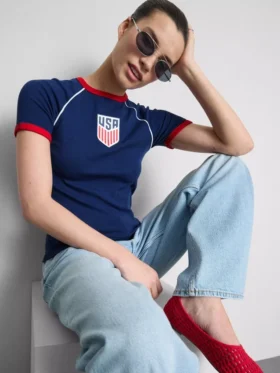 Μακρύ μπλουζάκι «USA»