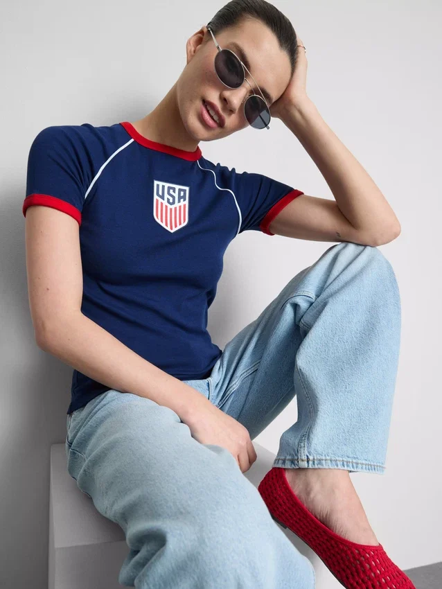 Μακρύ μπλουζάκι «USA»