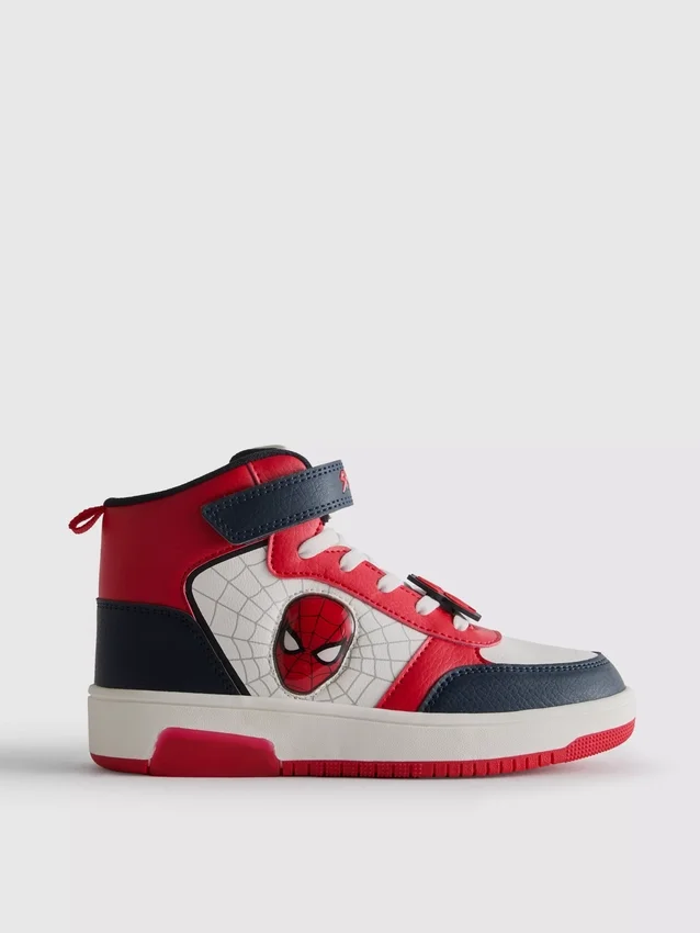 Marvel Spider-Man light-up sneakers with high toe box
