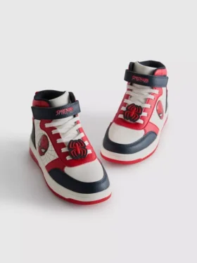 Marvel Spider-Man light-up sneakers with high toe box