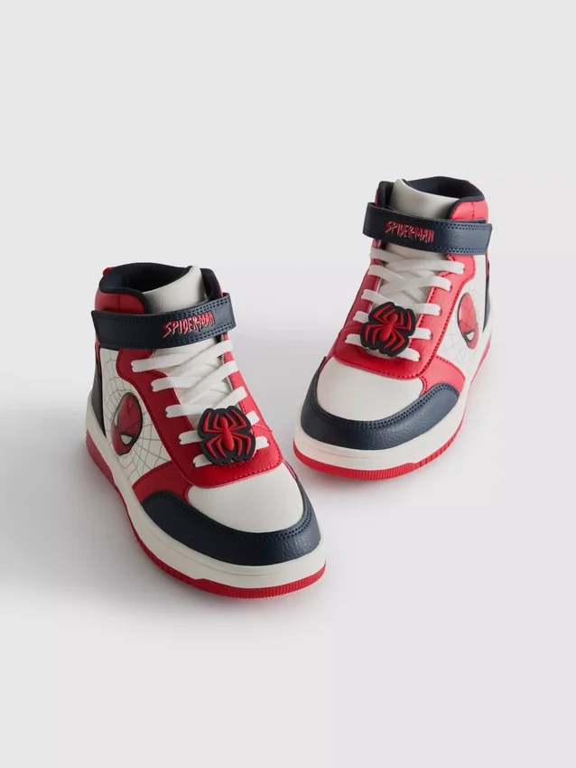 Marvel Spider-Man light-up sneakers with high toe box