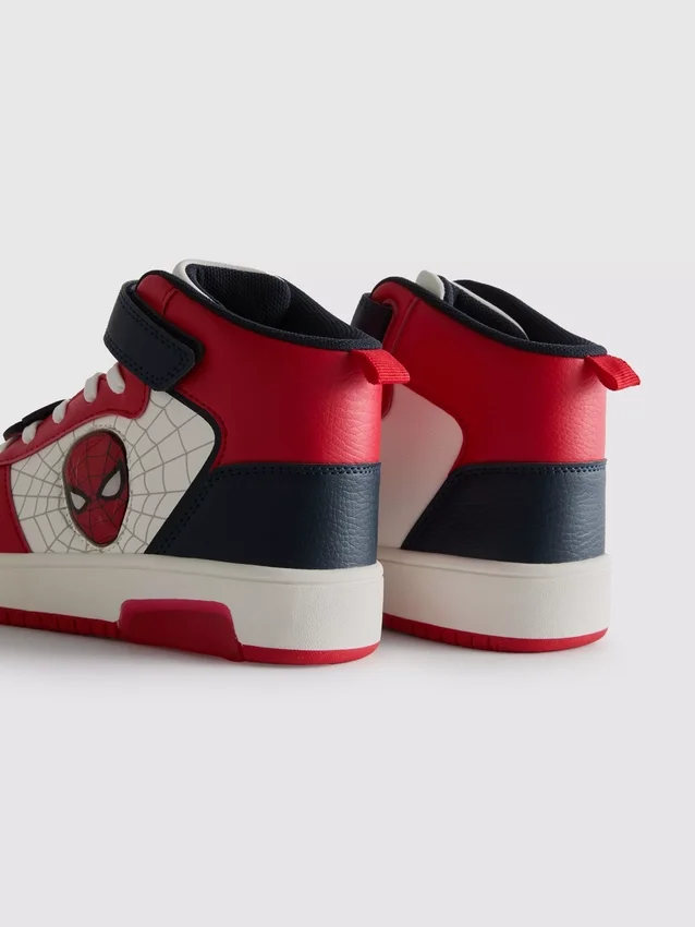 Marvel Spider-Man light-up sneakers with high toe box