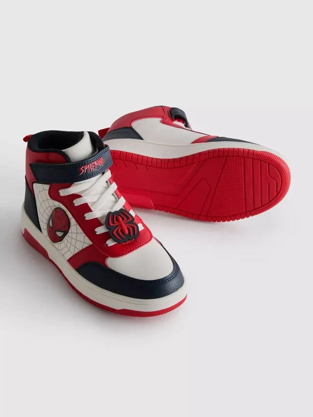 Marvel Spider-Man light-up sneakers with high toe box