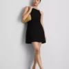 Μίνι φόρεμα με τετράγωνο λαιμό