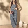 Μπαντό με βολάν σε καρό μοτίβο της Paula Echevarría