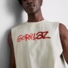 Μπλούζα χωρίς μανίκια με γραφικό Gorillaz