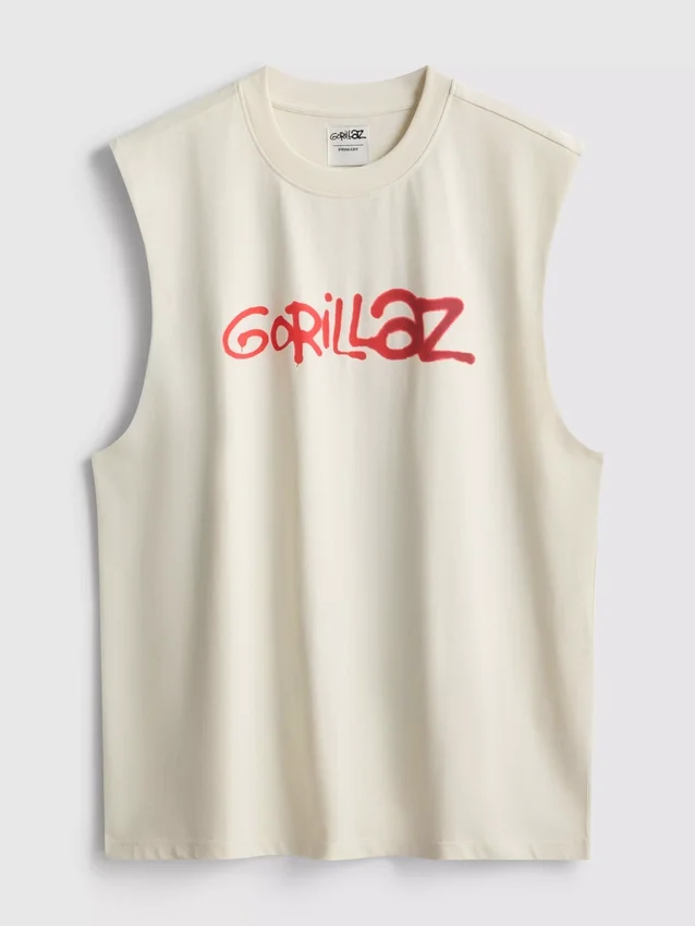 Μπλούζα χωρίς μανίκια με γραφικό Gorillaz