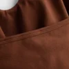 Μπλούζα με λαιμόκοψη halter από ύφασμα πλούσιο σε βαμβάκι