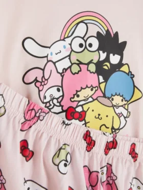 Μπλούζα πιτζάμας με σχέδιο Hello Kitty και φίλους