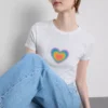 Μπλουζάκι για μωρά με καρδιά «Pride» από ύφασμα πλούσιο σε βαμβάκι