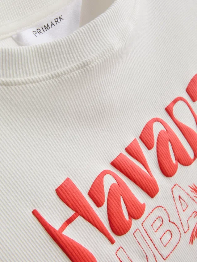 Μπλουζάκι «Havana» με γραφικό σχέδιο, πλούσιο σε βαμβάκι