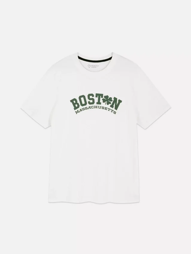 Μπλουζάκι με τύπωμα «Boston»