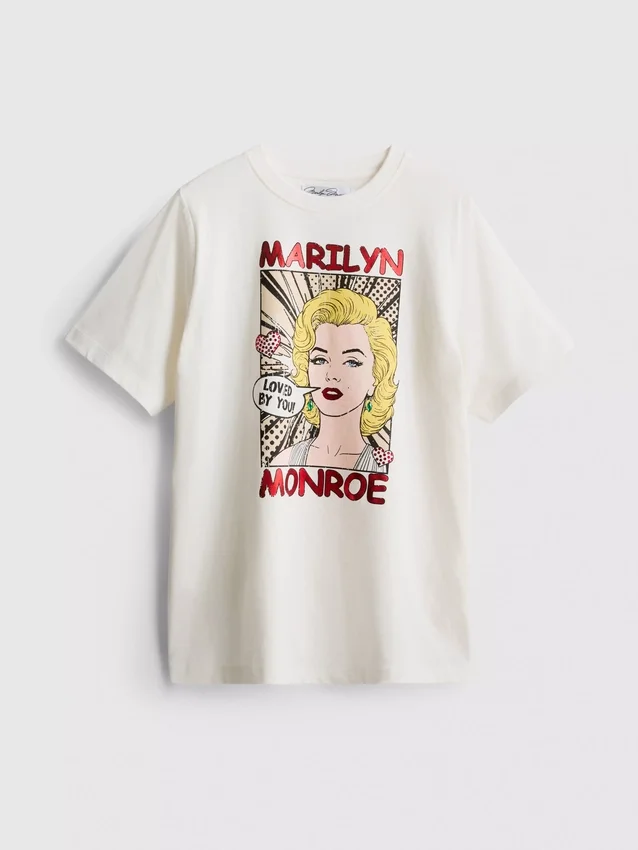 Οβερσάιζ βαμβακερό πουκάμισο Marilyn Monroe