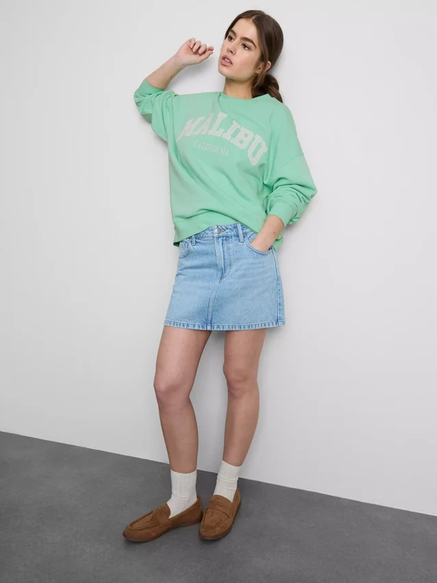 Oversized φούτερ Malibu με υψηλή περιεκτικότητα σε βαμβάκι