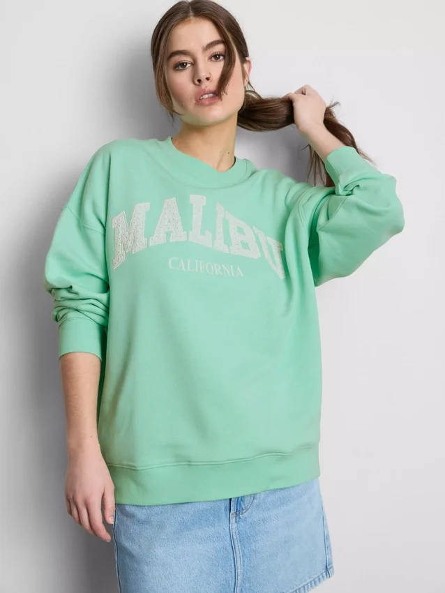 Oversized φούτερ Malibu με υψηλή περιεκτικότητα σε βαμβάκι
