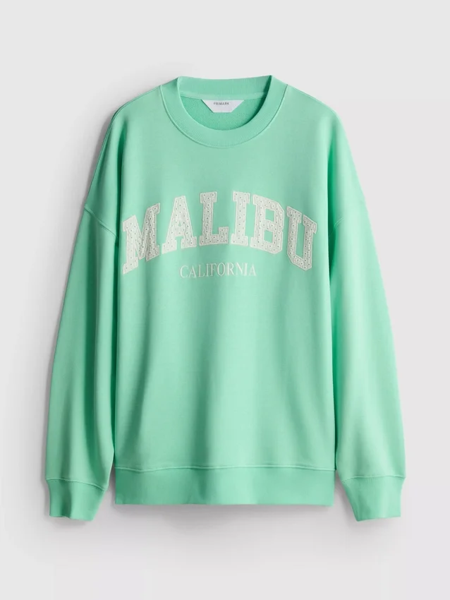 Oversized φούτερ Malibu με υψηλή περιεκτικότητα σε βαμβάκι