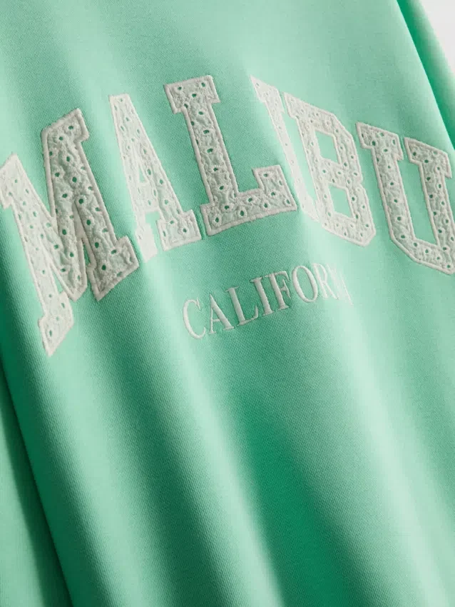Oversized φούτερ Malibu με υψηλή περιεκτικότητα σε βαμβάκι