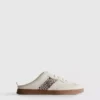 Πάνινα Sneakers χωρίς κορδόνια με σόλα από καουτσούκ