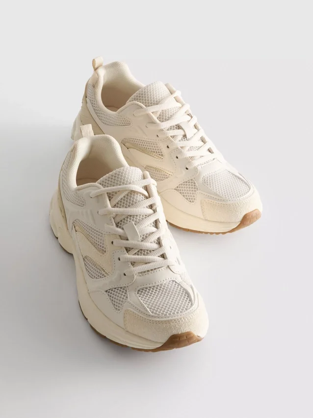 Πάνινα Sneakers με χοντρό πλέγμα