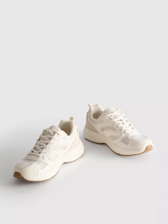 Πάνινα Sneakers με χοντρό πλέγμα