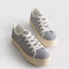 Πάνινα Sneakers με πλατφόρμα από γιούτα