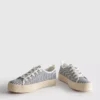 Πάνινα Sneakers με πλατφόρμα από γιούτα