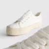 Πάνινα Sneakers με πλατφόρμα από γιούτα