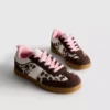 Πάνινα Sneakers με σόλα από καουτσούκ και ζωογραφικό μοτίβο