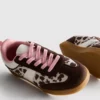Πάνινα Sneakers με σόλα από καουτσούκ και ζωογραφικό μοτίβο