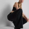 Παντελόνι αθλητικού στυλ με φαρδιά πόδια