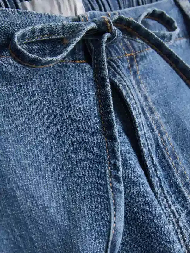 Παντελόνι με φαρδιά γραμμή από τζιν με υψηλή περιεκτικότητα σε βαμβάκι της Paula Echevarría
