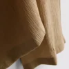 Παντελόνι με φαρδιά γραμμή και τσαλακωτή υφή