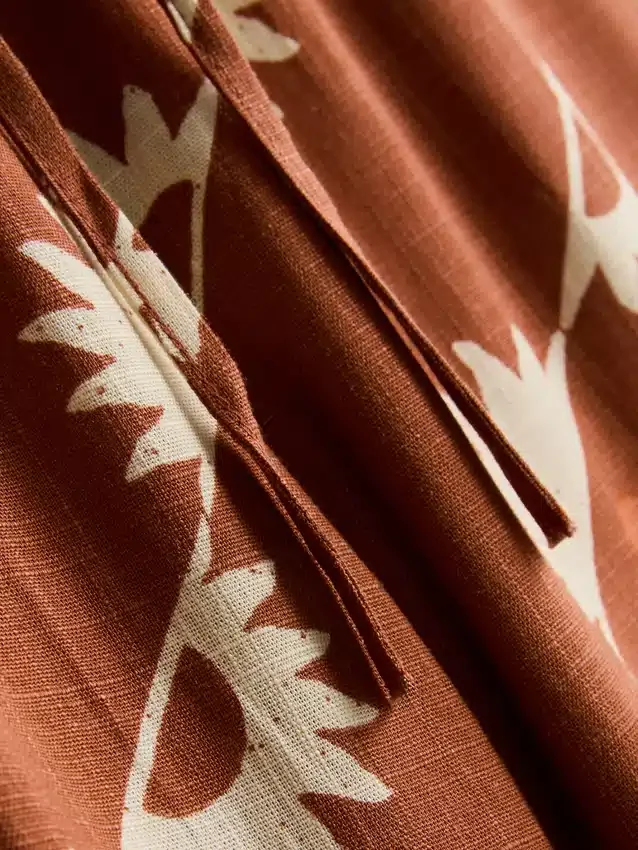 Παντελόνι με φαρδύ πόδι και τύπωμα