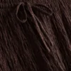 Παντελόνι με κορδόνι περίσφιξης, ίσια γραμμή και τσαλακωμένη υφή