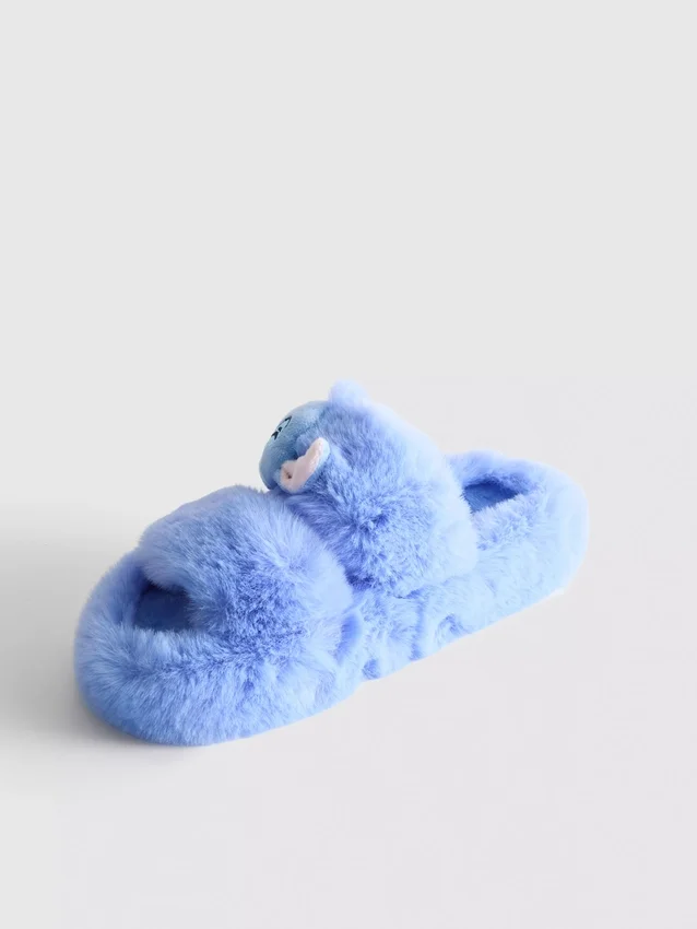 Παντόφλες της Disney με το Stitch, αφράτες και με διπλό λουράκι